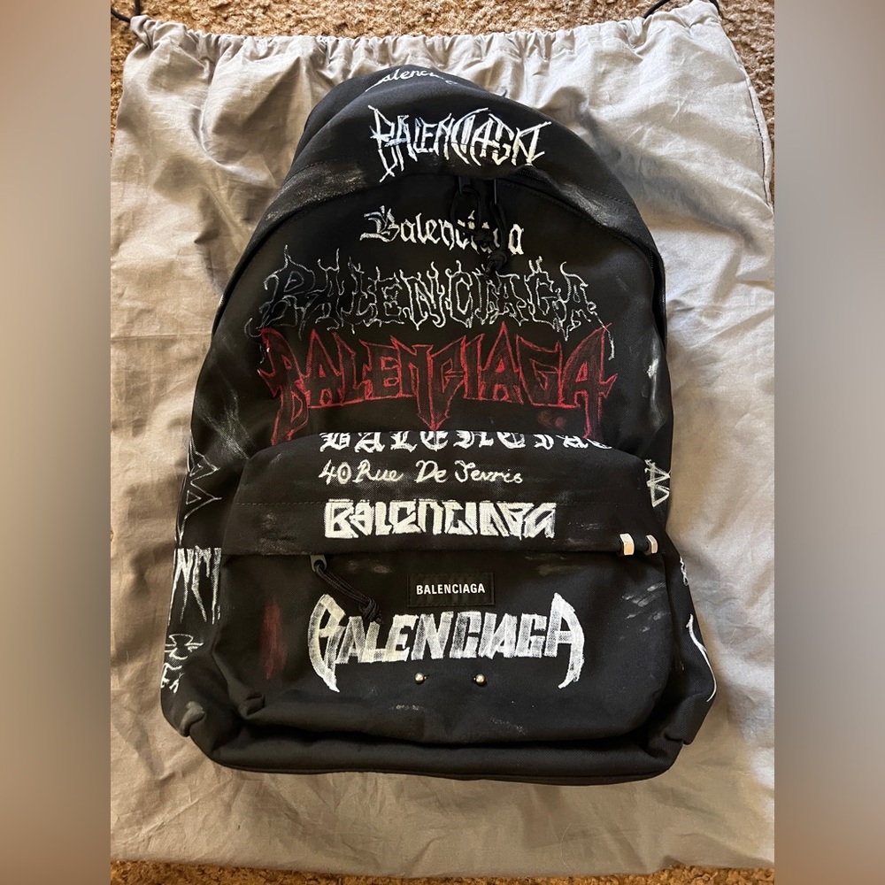 Balenciaga Explorer Patches Backpack Graffiti. New with tags. Never used.
